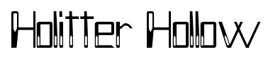 Holitter Hollow font